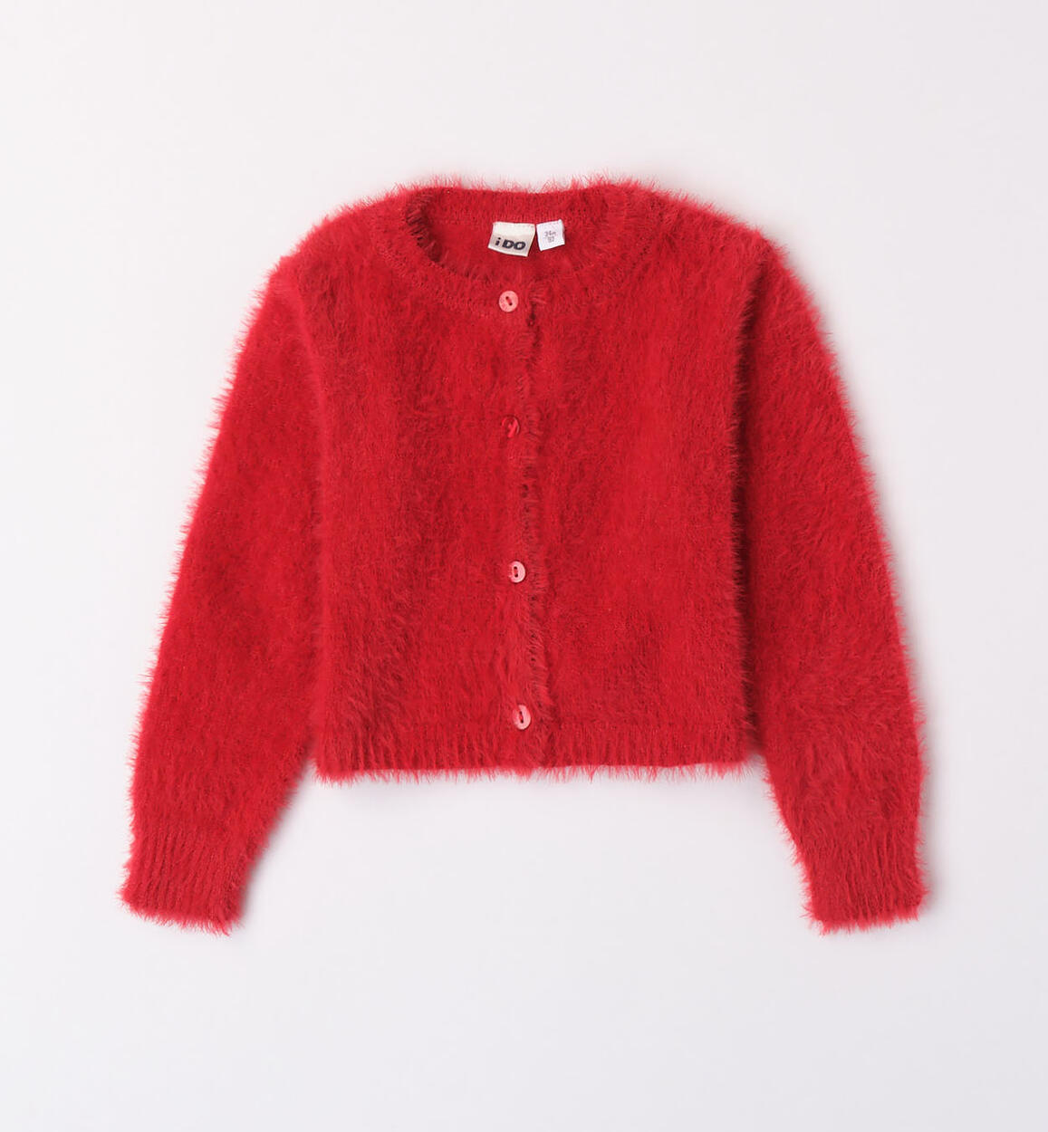 Cardigan bambina lurex ROSSO iDO