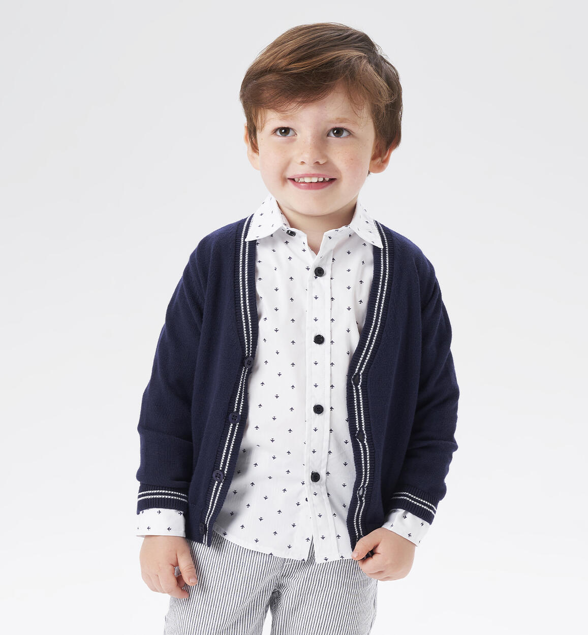 Cardigan bambino 100% cotone BLU iDO