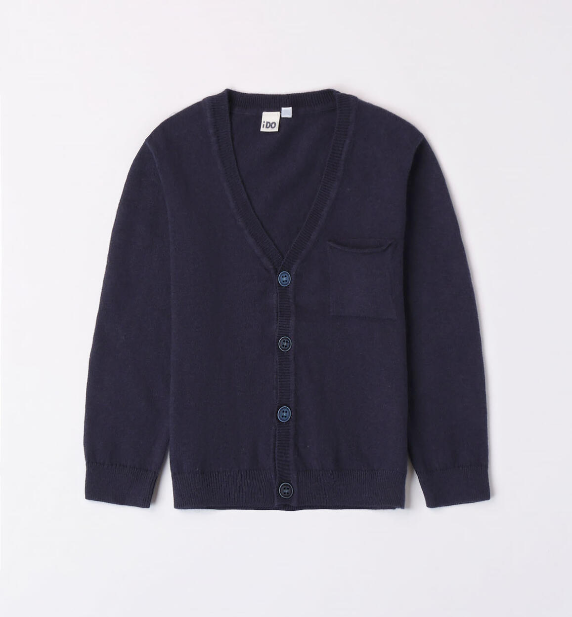 Cardigan bambino con toppe BLU iDO