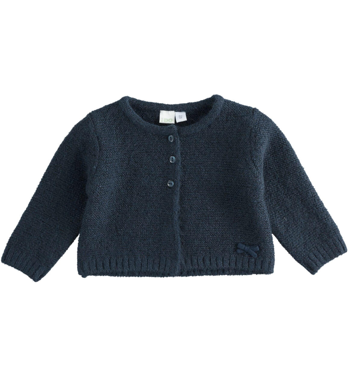 Cardigan bimba con fiocco BLU iDO