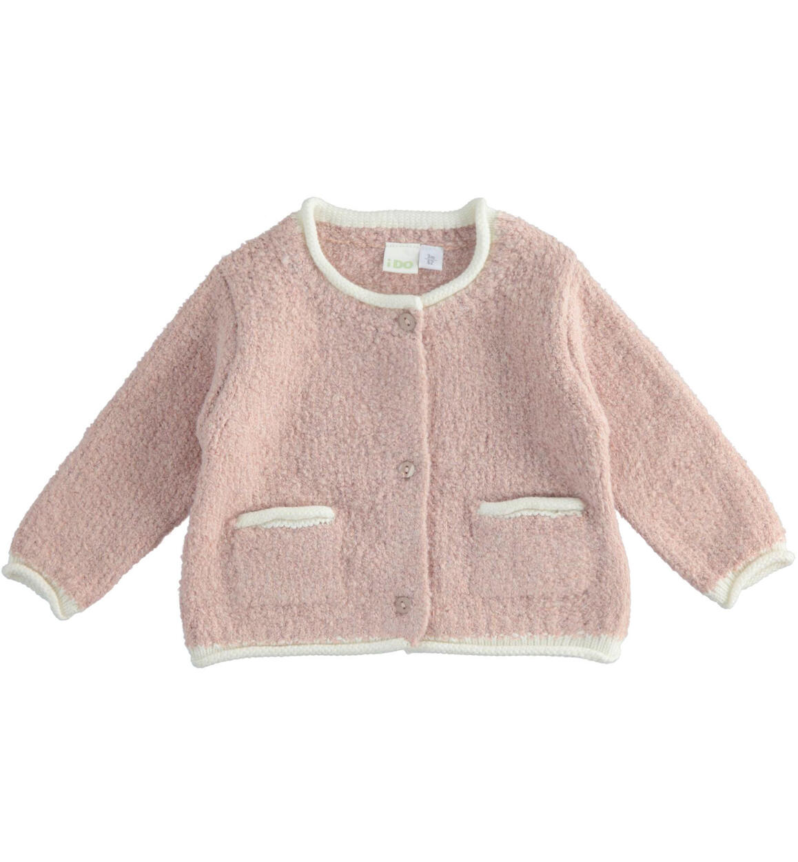 Cardigan bimba in tricot bouclé ROSA iDO