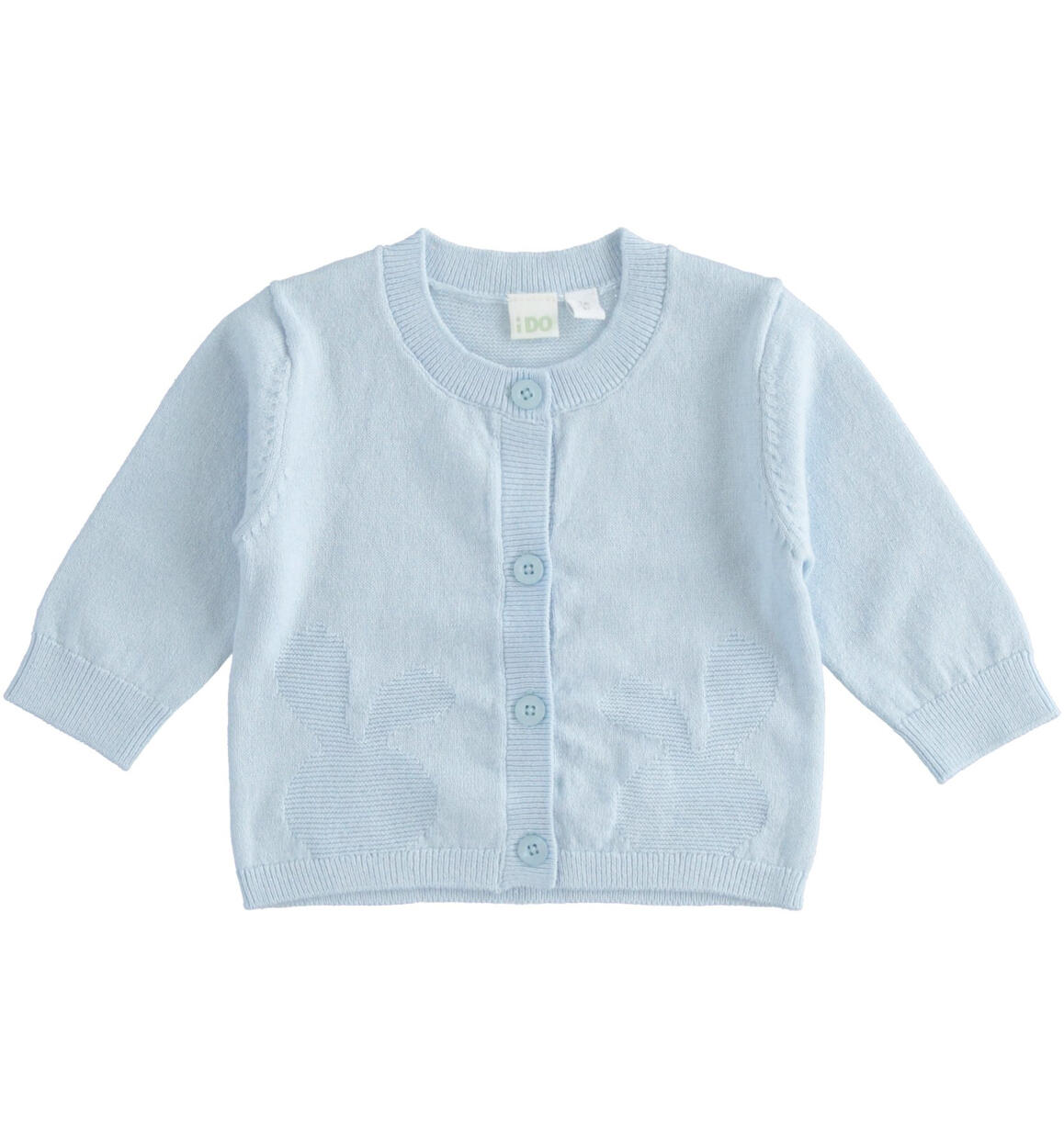 Cardigan bimba in tricot AZZURRO iDO