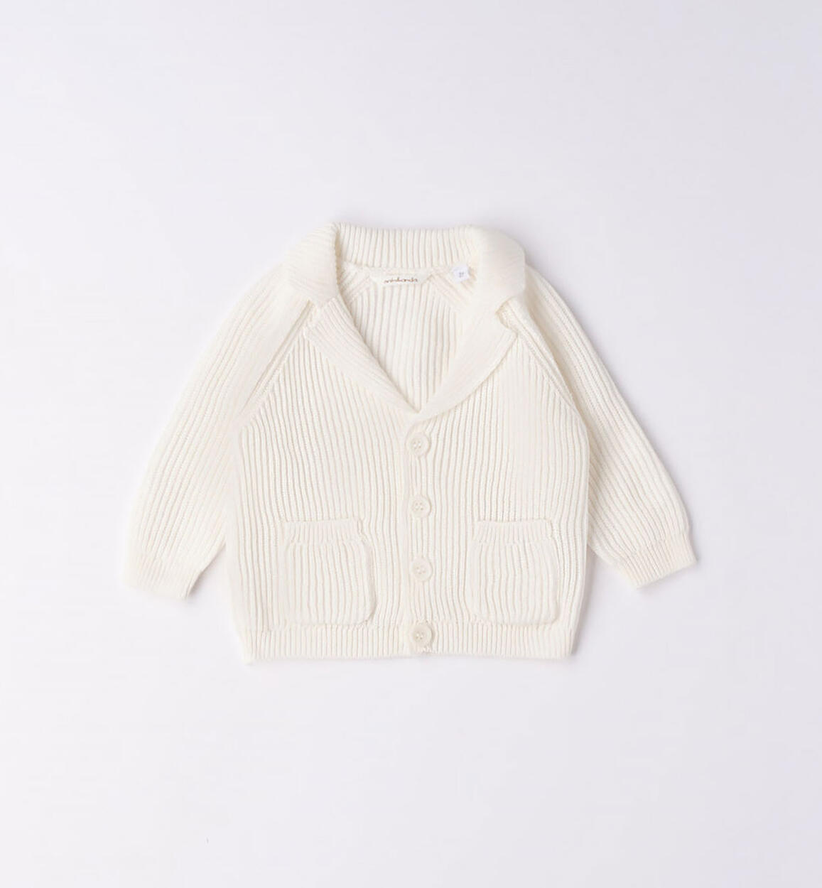 Cardigan bimbo 100% cotone PANNA Minibanda