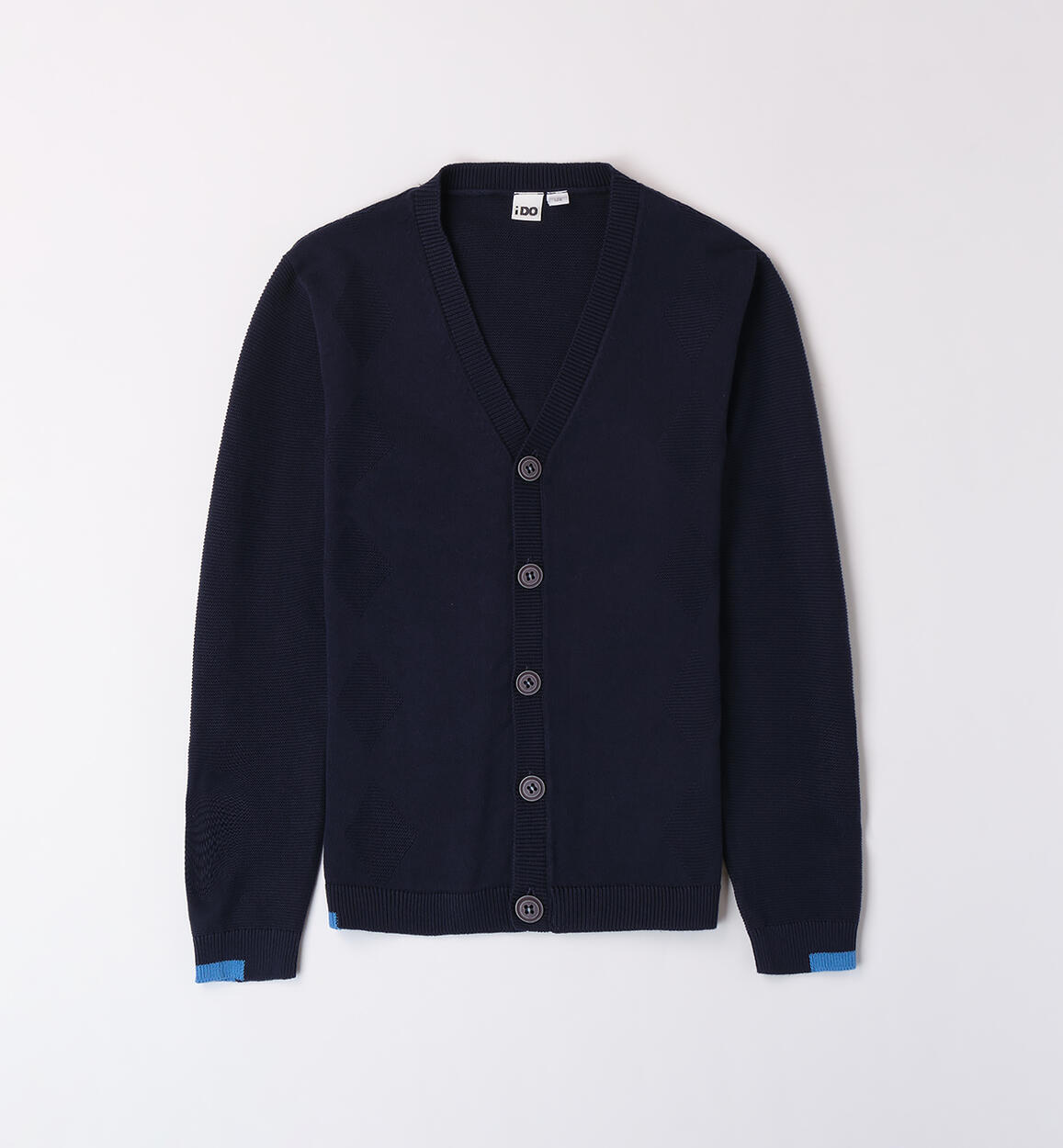 Boys' blue cardigan BLUE iDO