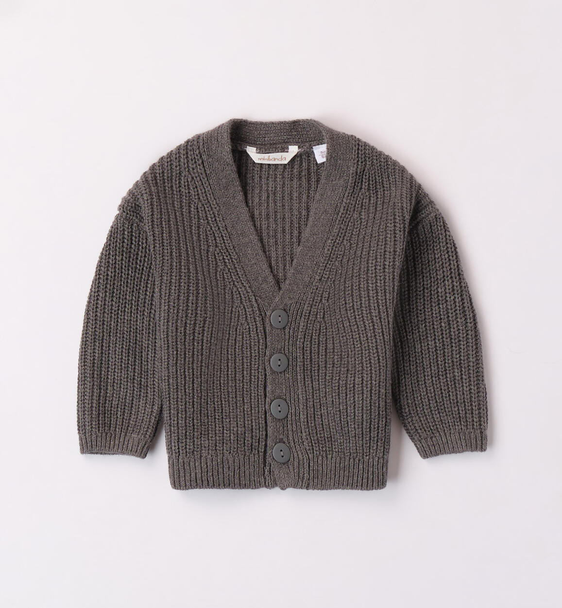 Cardigan cotone neonato GRIGIO Minibanda