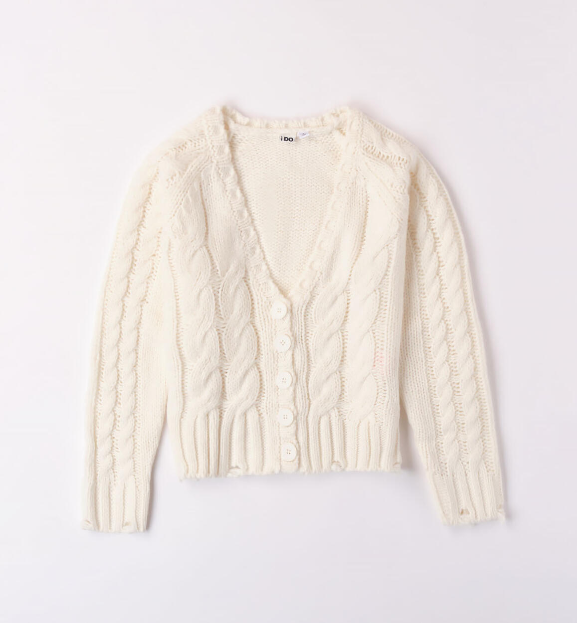 Cardigan ragazza in tricot PANNA iDO