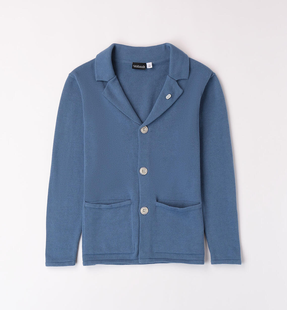 Cardigan ragazzo con spilla BLU Sarabanda