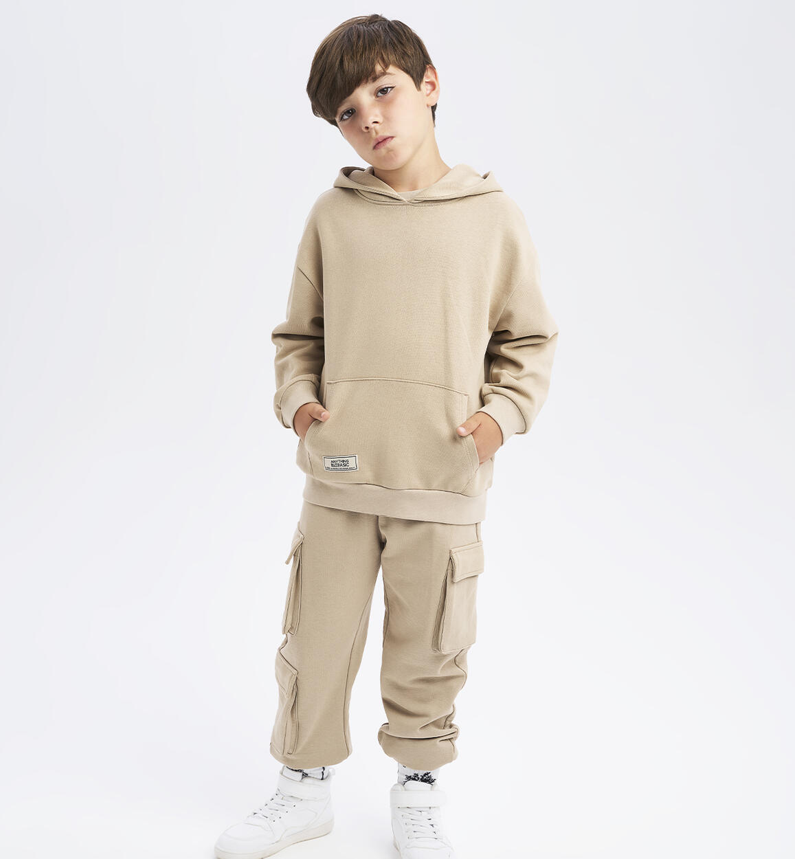 Unisex children's cargo trousers BEIGE iDO