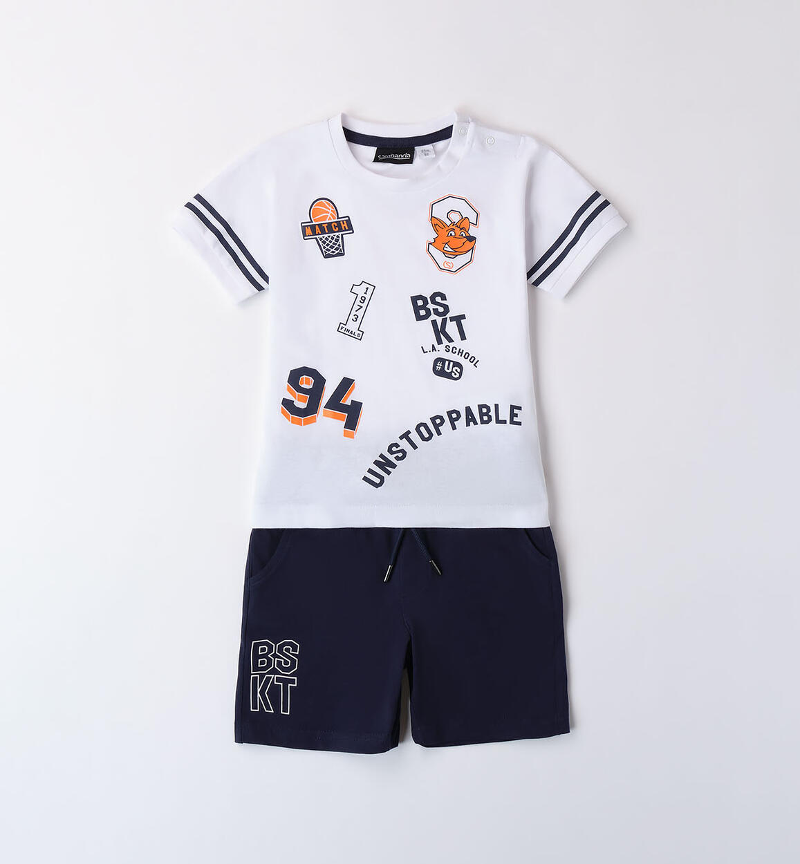 Boy's basketball outfit WHITE Sarabanda