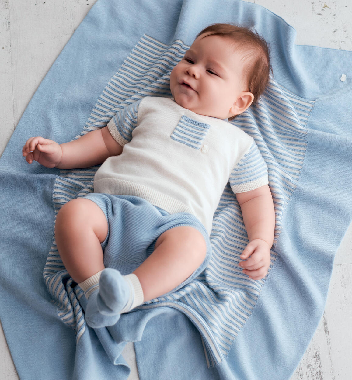 Boys' three-piece outfit LIGHT BLUE Minibanda