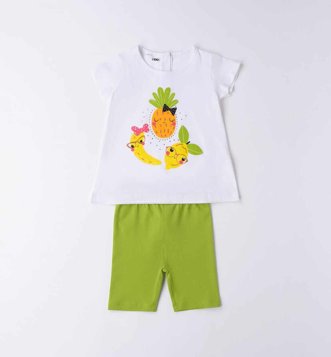 Completo bambina t-shirt e leggings VERDE iDO