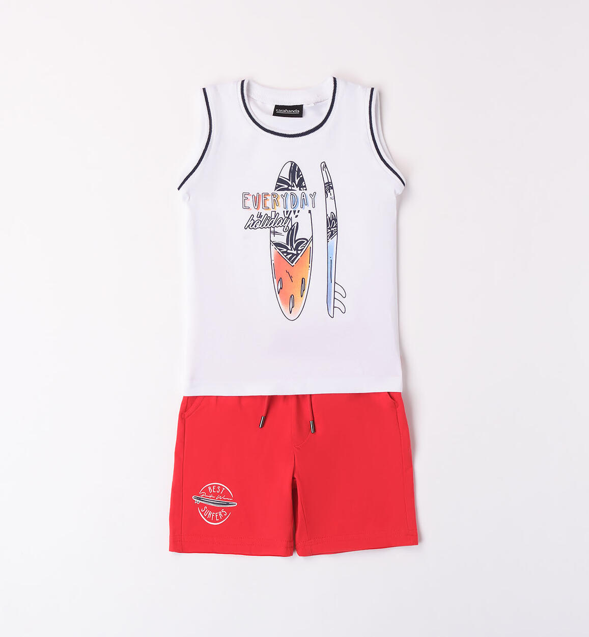 Boys' tank top outfit WHITE Sarabanda