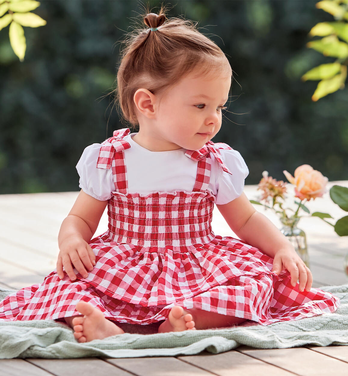 Girls' three-piece outfit RED Minibanda