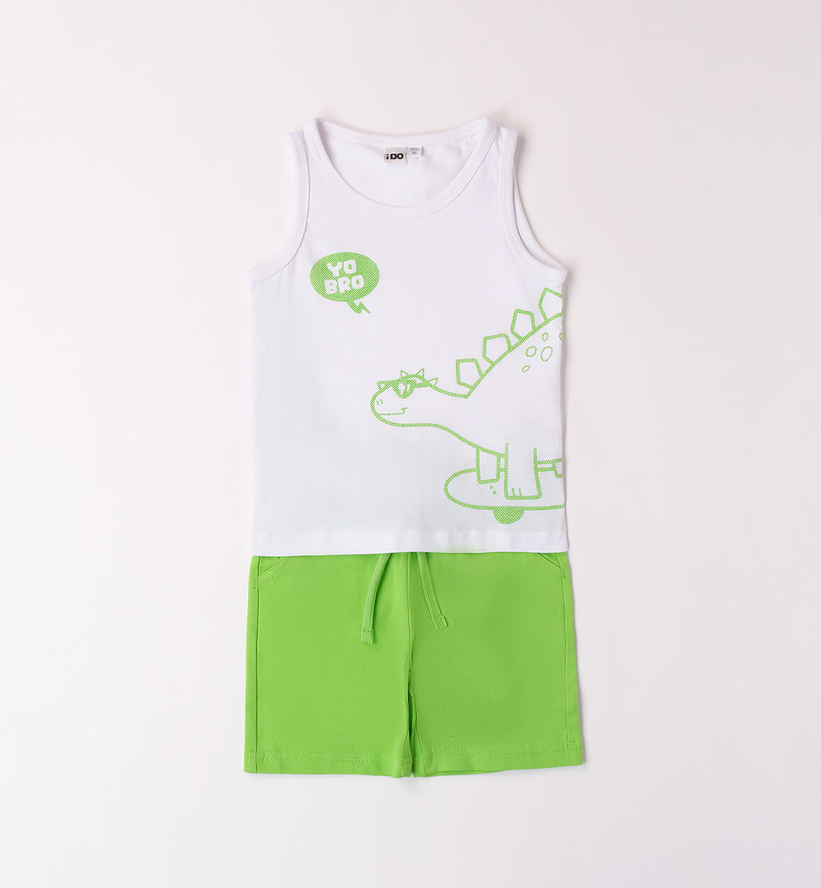 Tank top outfit for boys WHITE iDO