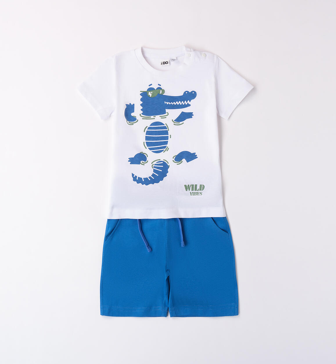 Short crocodile suit for boys WHITE iDO