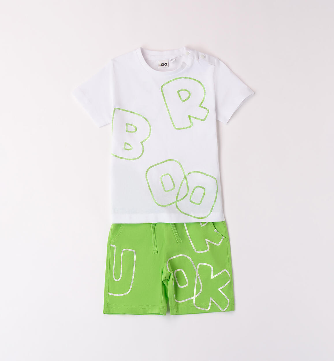 Boys' short outfit WHITE iDO