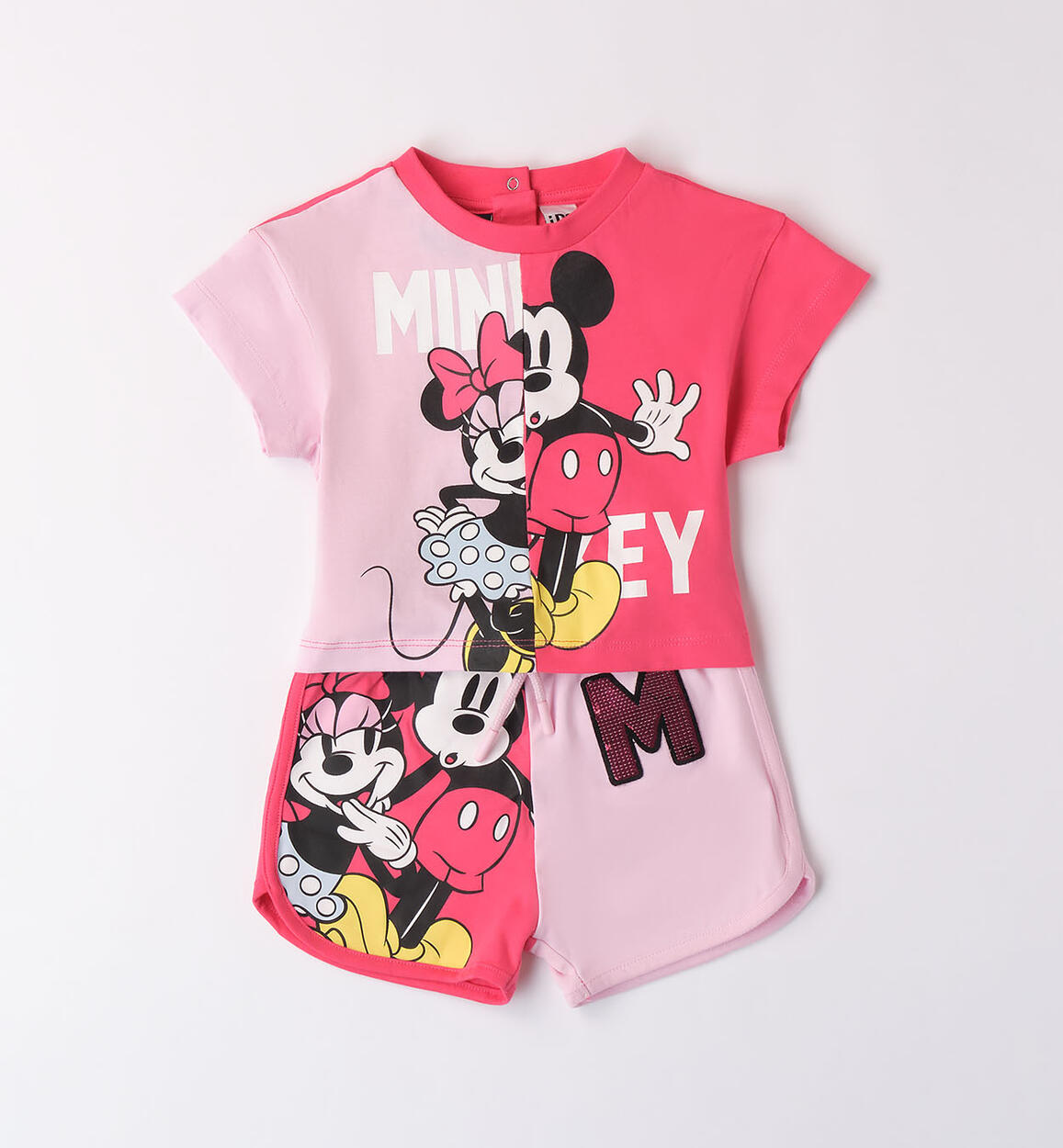 Girls' Minnie and Mickey Mouse summer set ORANGE iDO