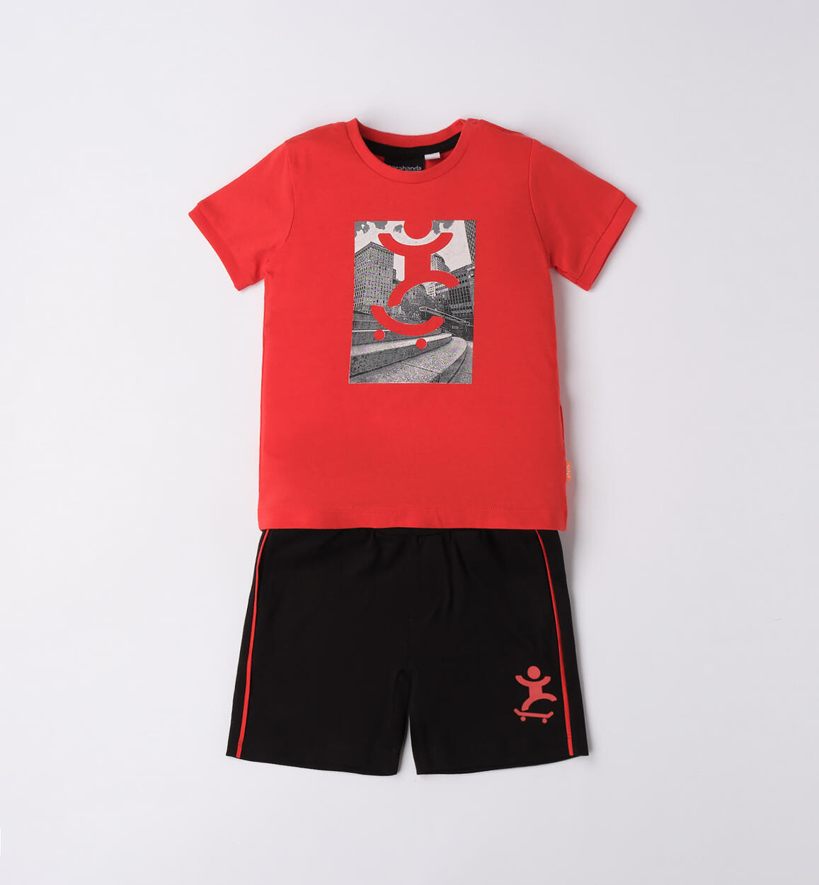 Completo estivo sportivo bambino ROSSO Sarabanda