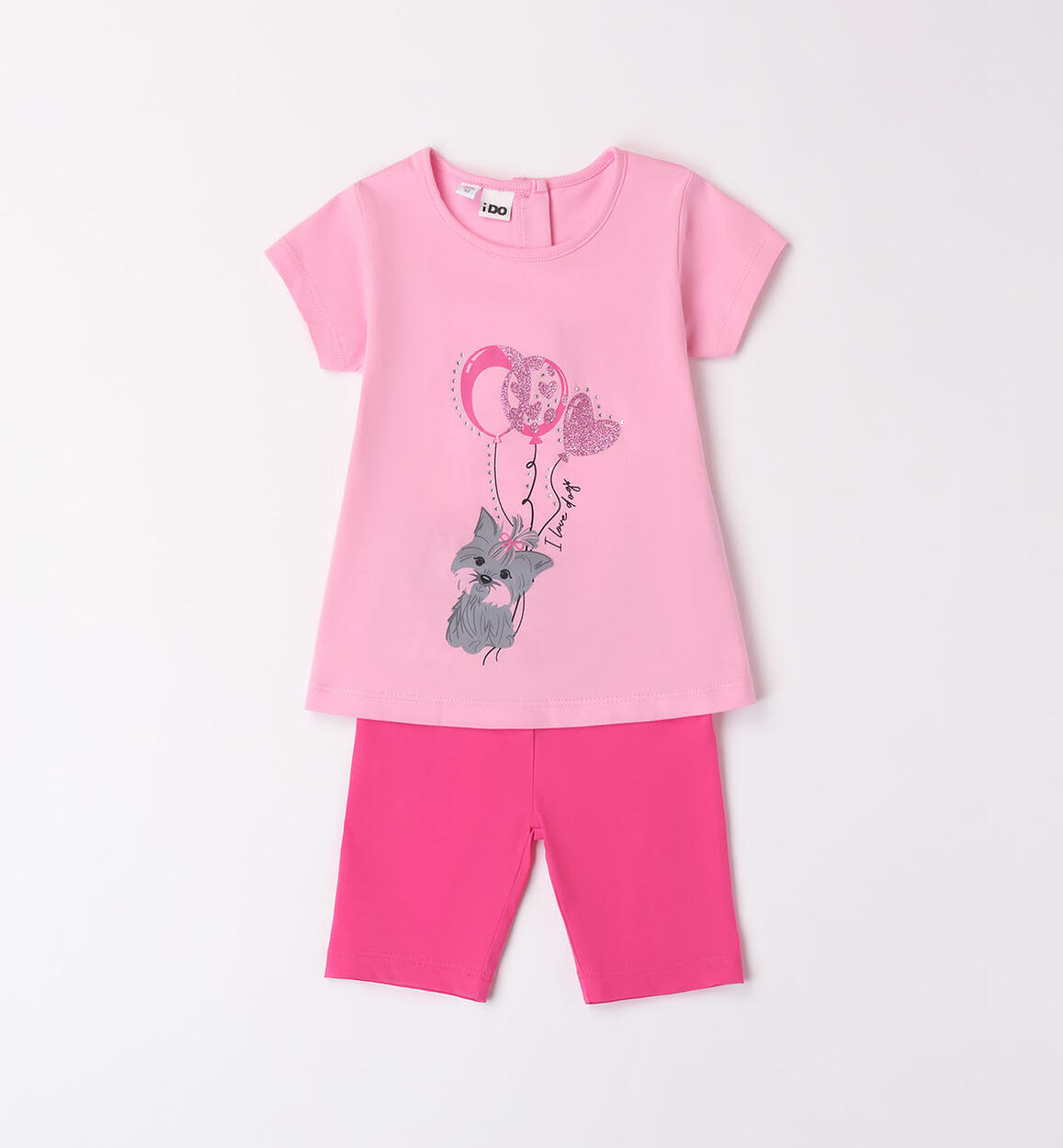 Girls' green summer set PINK iDO