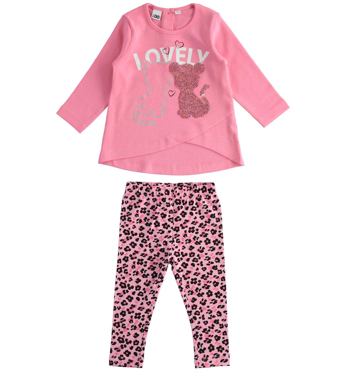 Completo sportivo bambina FUCSIA iDO