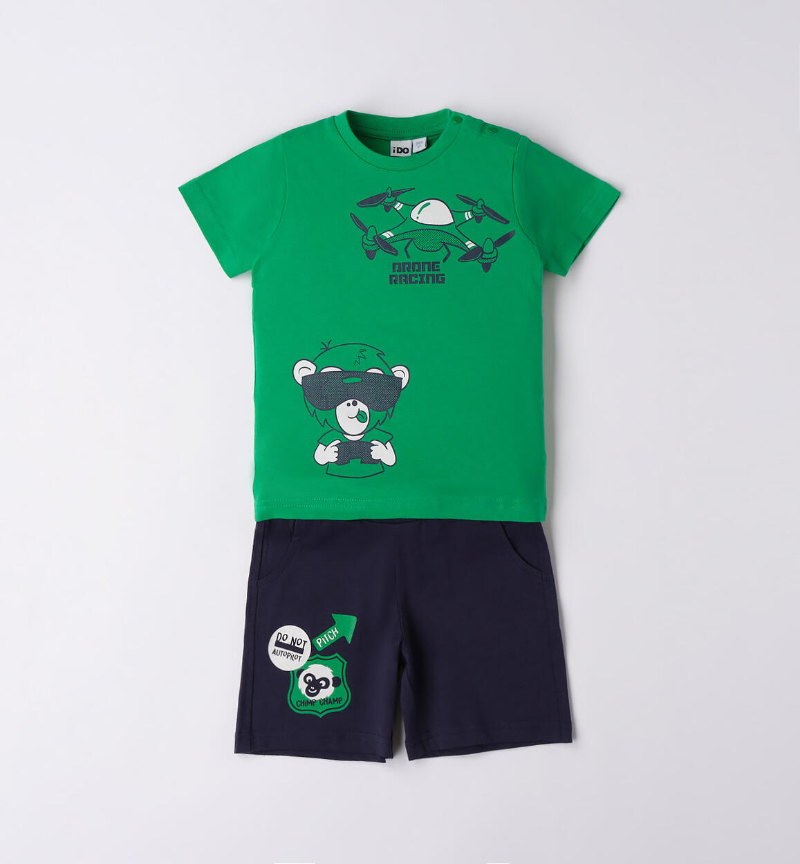 Completo sportivo bambino VERDE iDO