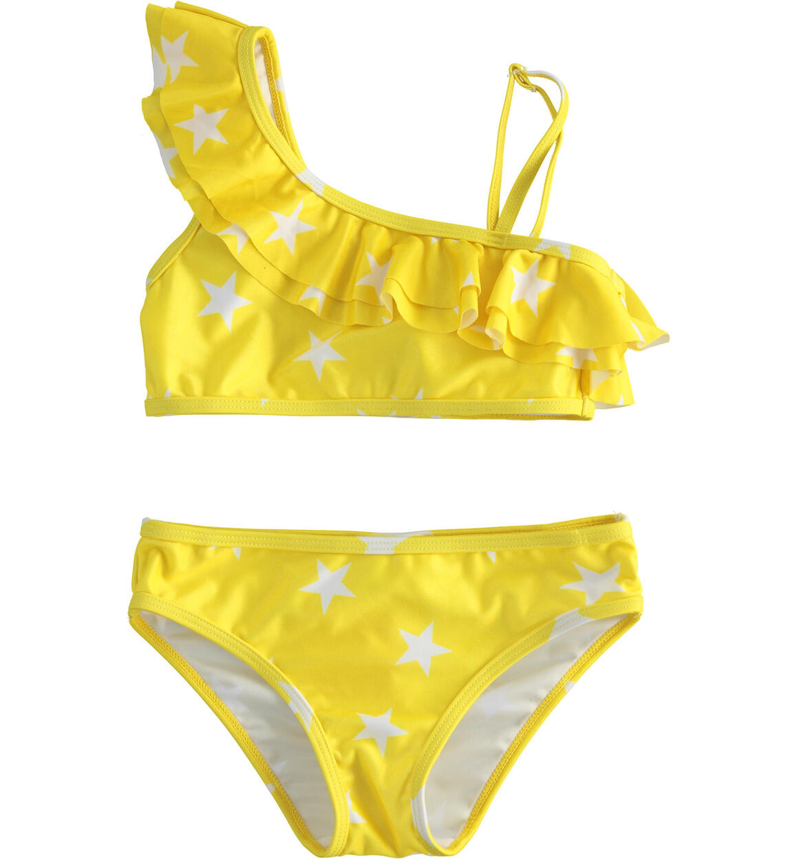 Costume mare bambina due pezzi iDO fantasia di stelle GIALLO iDO