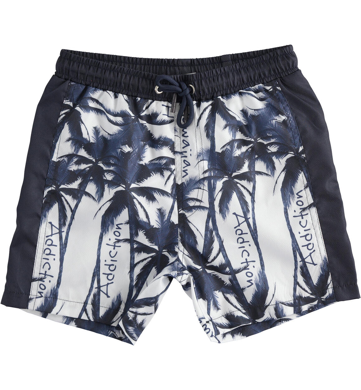 Costume modello boxer per bambino stampa palme BLU Sarabanda