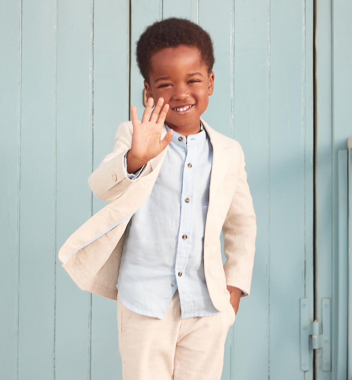 Elegante giacca bambino lino da 9 mesi a 8 anni iDO