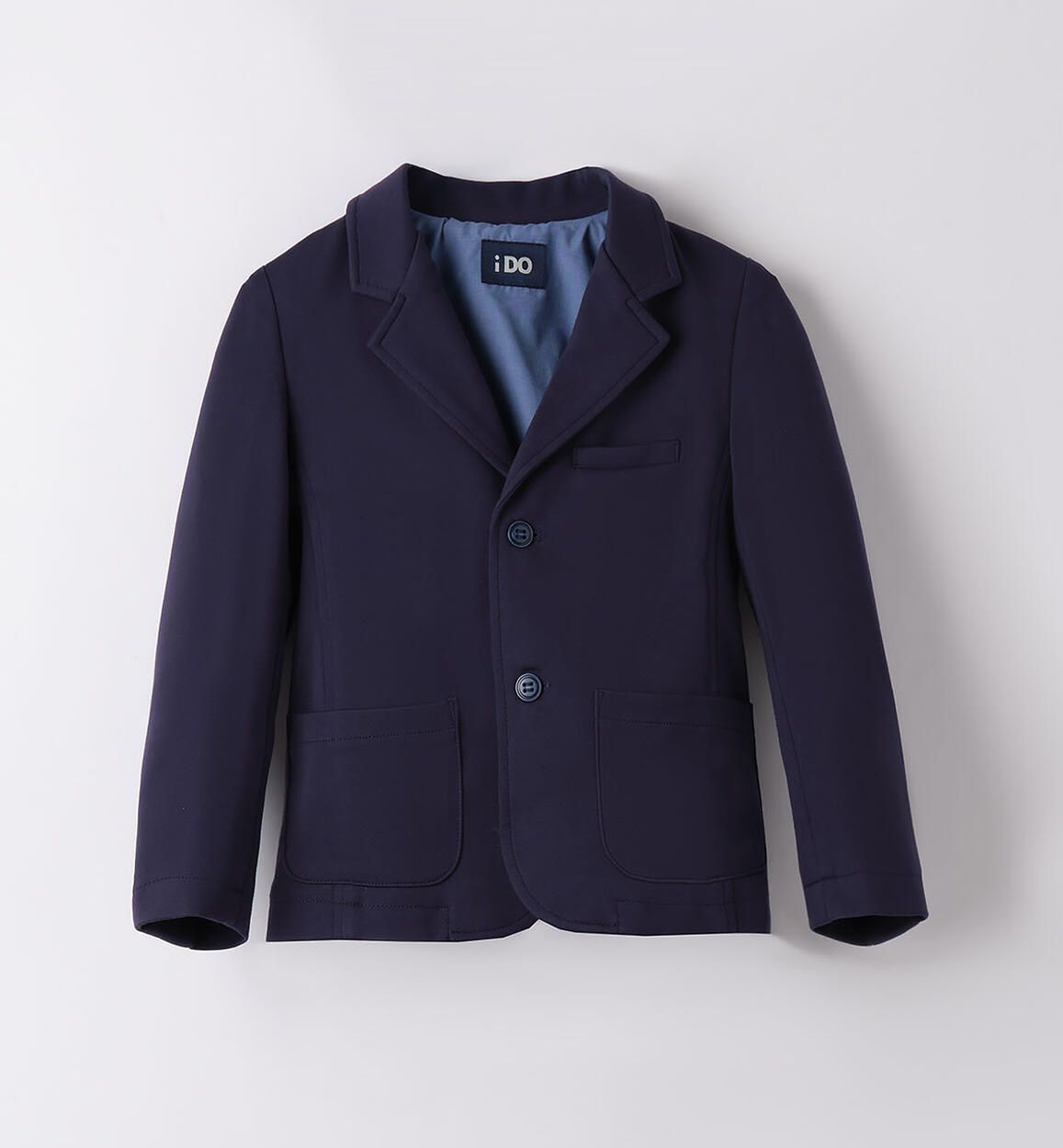 Boys' elegant blue jacket BLUE iDO