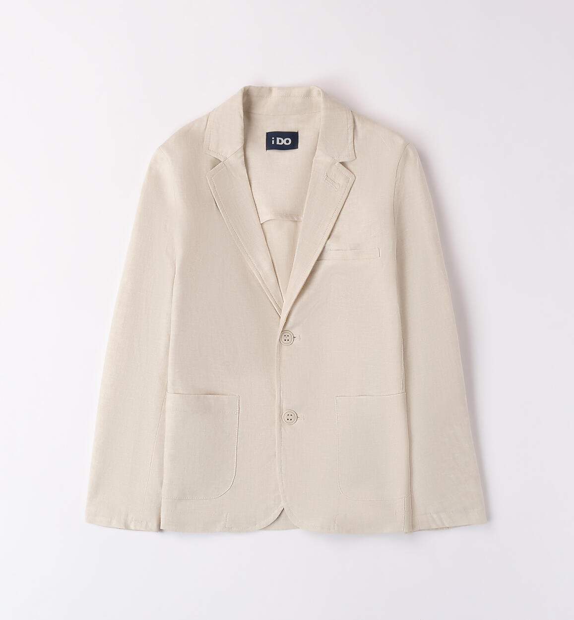 Boys' elegant linen jacket BEIGE iDO