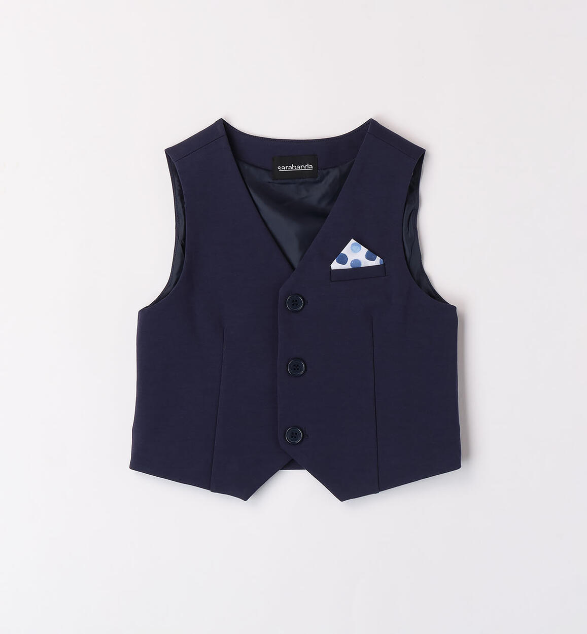 Boys' elegant waistcoat BLUE Sarabanda