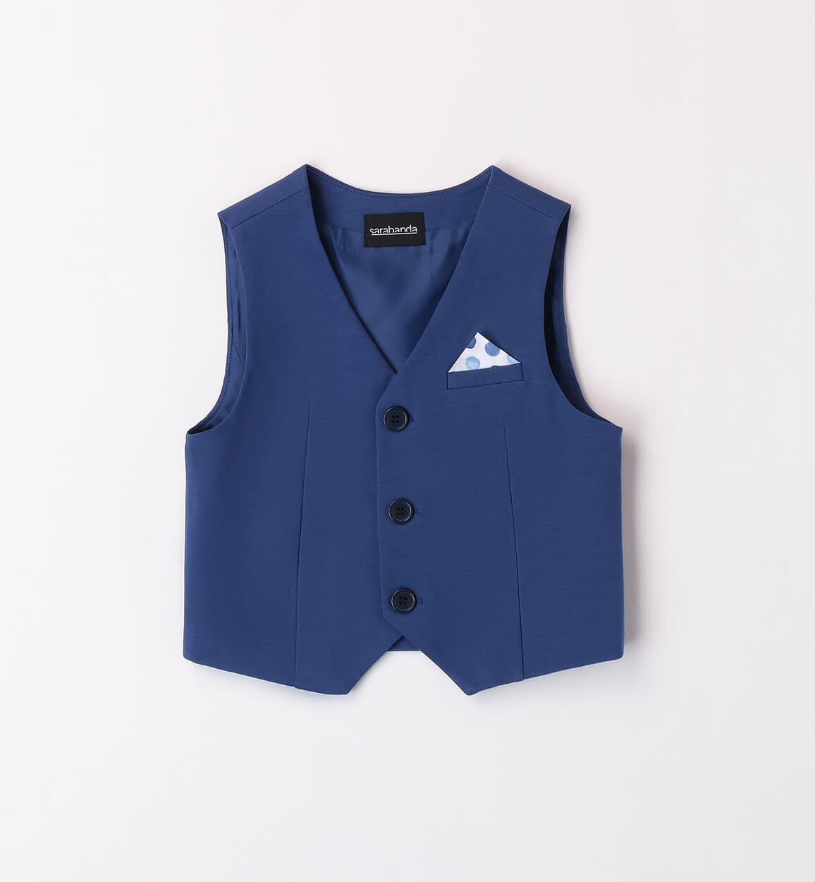 Boys' elegant waistcoat BLUE Sarabanda