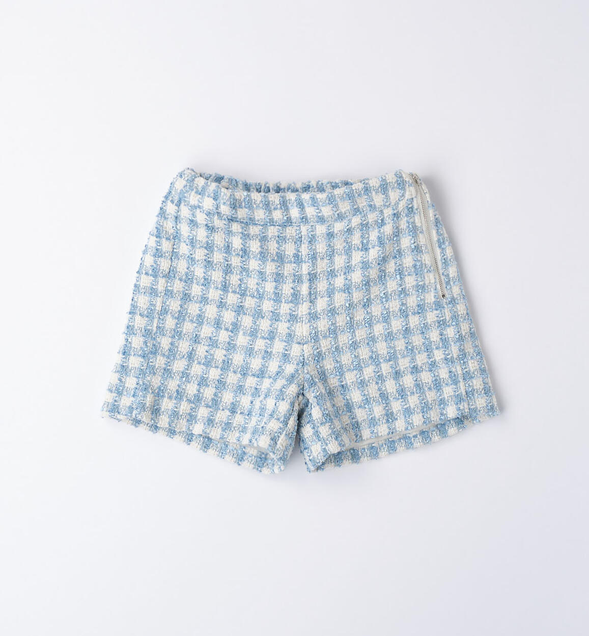 Elegante pantalone check ragazza BLU Sarabanda