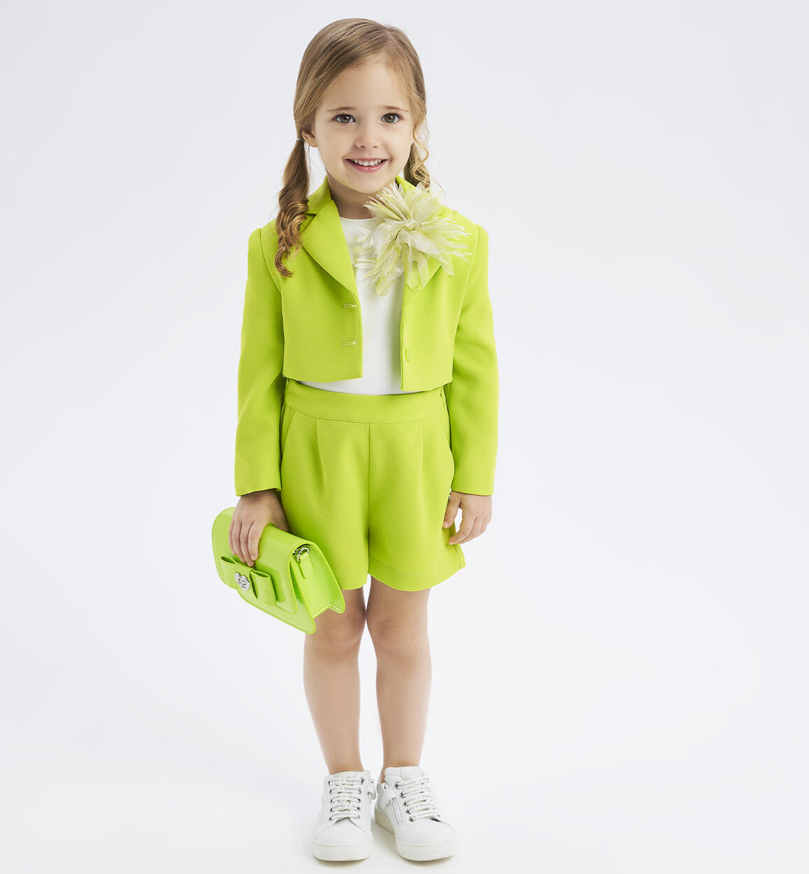 Girls' elegant shorts GREEN Sarabanda