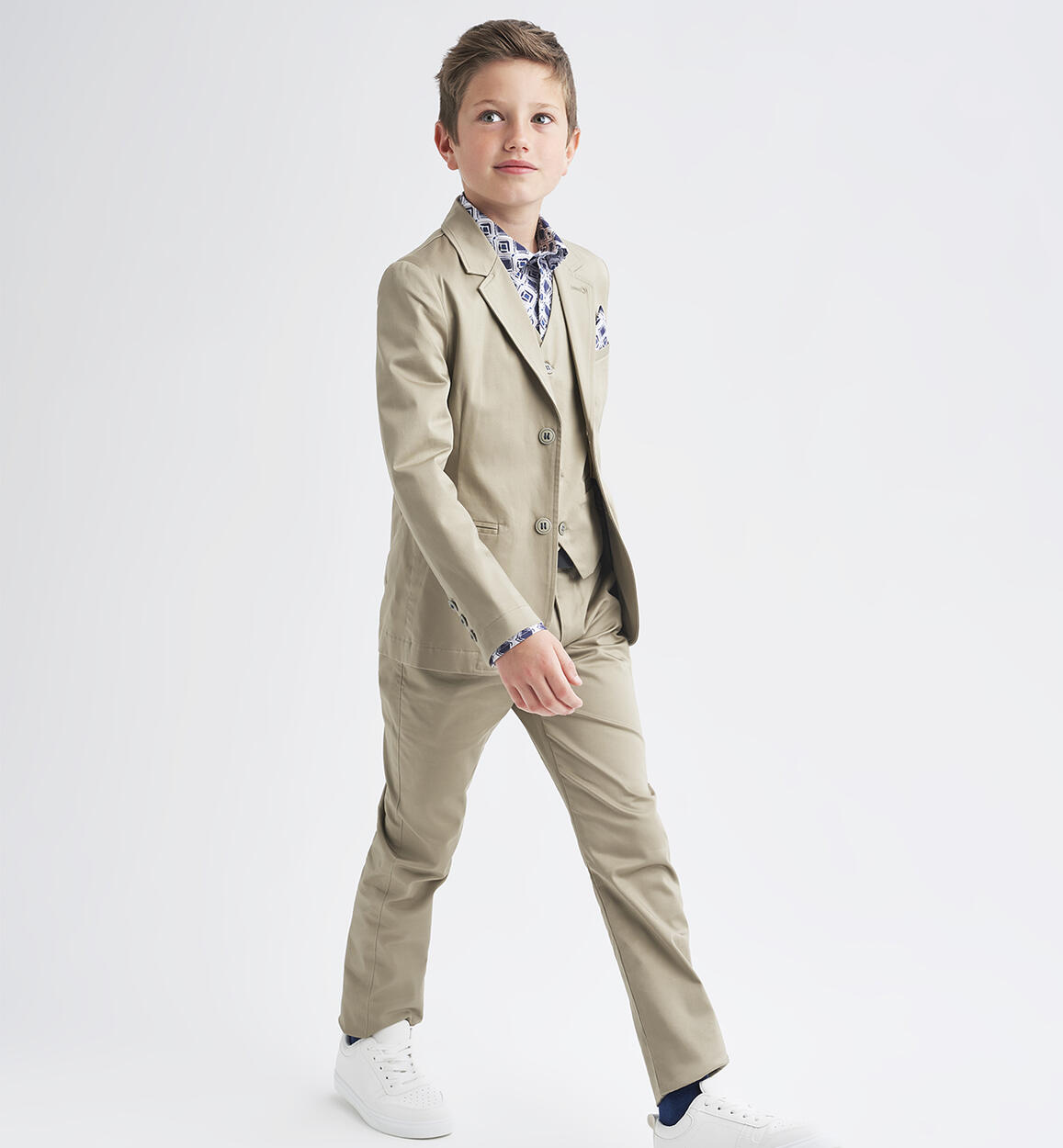 Elegante pantalone per ragazzo BEIGE iDO