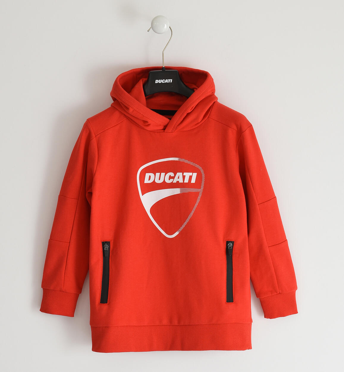 Felpa Ducati per ragazzo con cappuccio ROSSO DUCATI