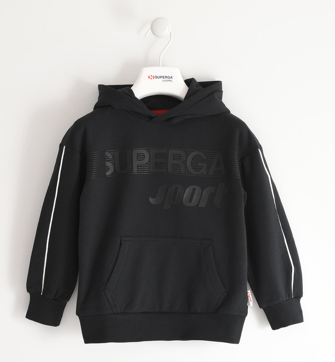 Superga winter sweatshirt for children BLACK SUPERGA