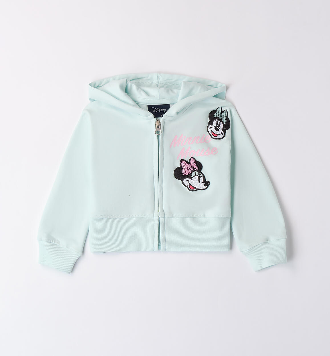 Girls' Minnie Mouse hoodie LIGHT BLUE iDO