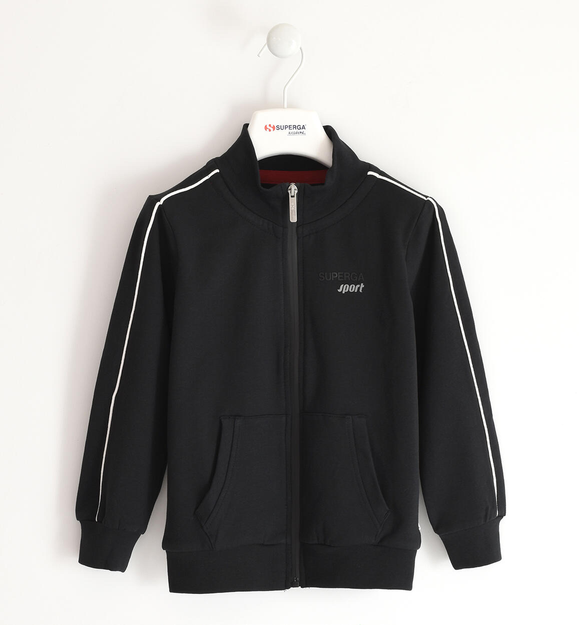 Superga zip-up sweatshirt BLACK SUPERGA