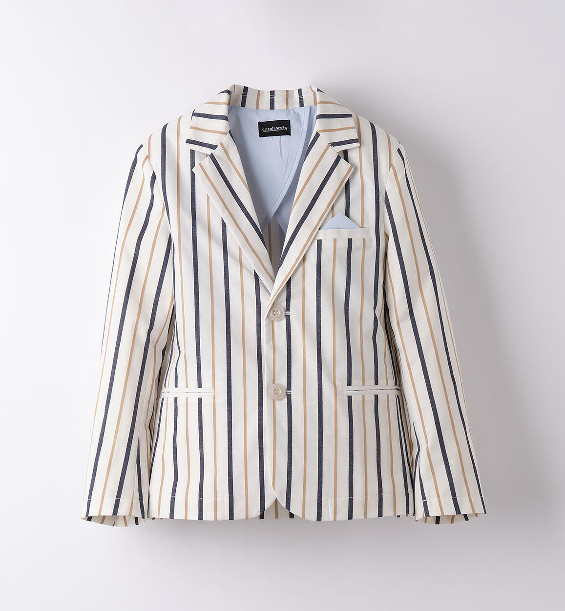 Boys' striped jacket BEIGE Sarabanda