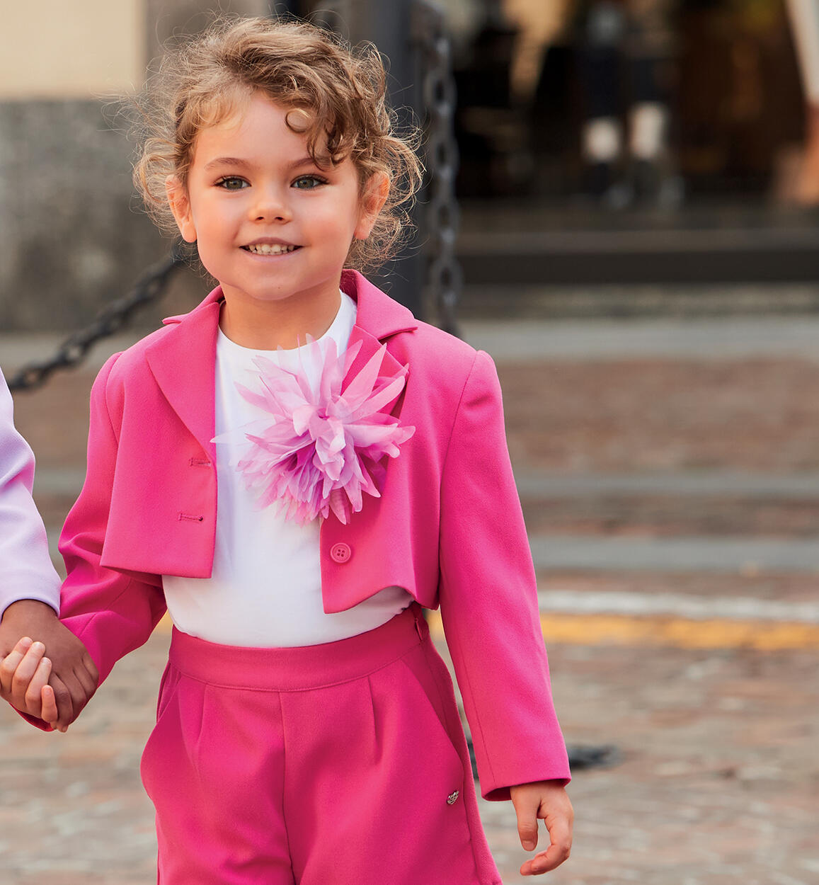 Girls' cropped jacket  FUCHSIA Sarabanda