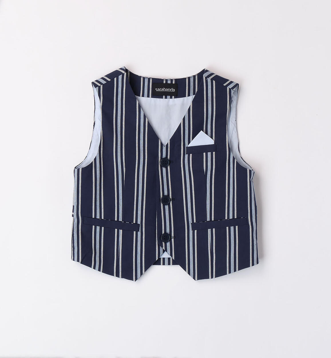 Gilet bambino elegante BLU Sarabanda