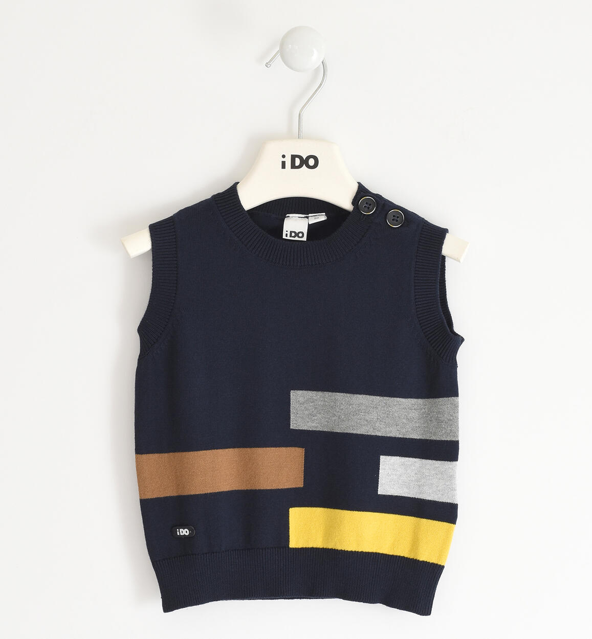 Gilet bambino in tricot BLU iDO