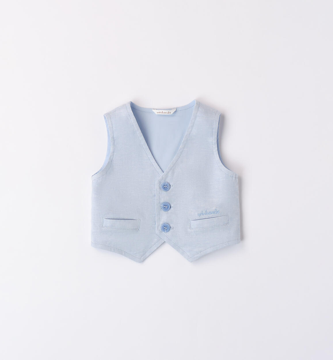 Boys' elegant waistcoat BLUE Minibanda