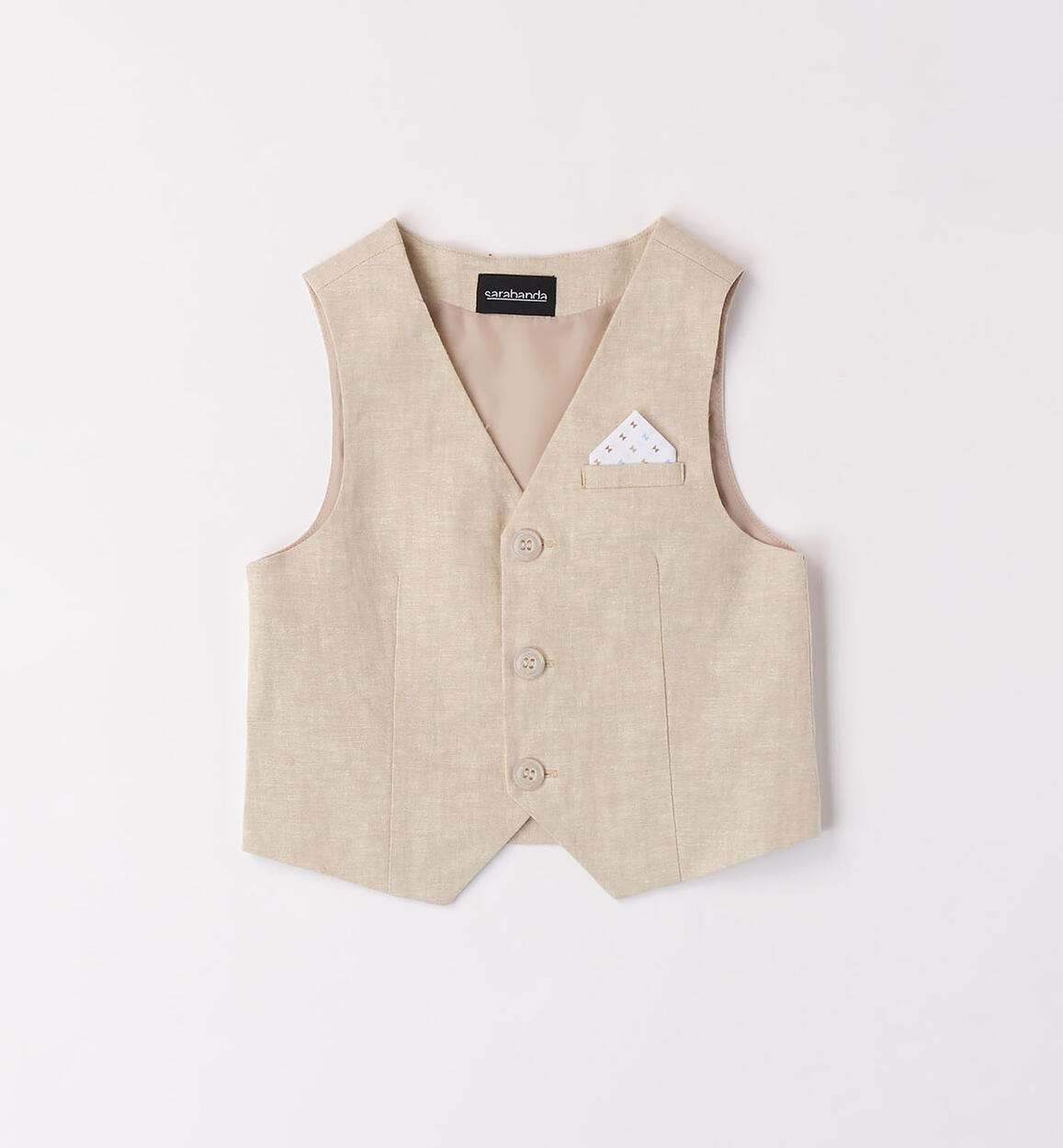 Gilet cerimonia bambino BEIGE Sarabanda