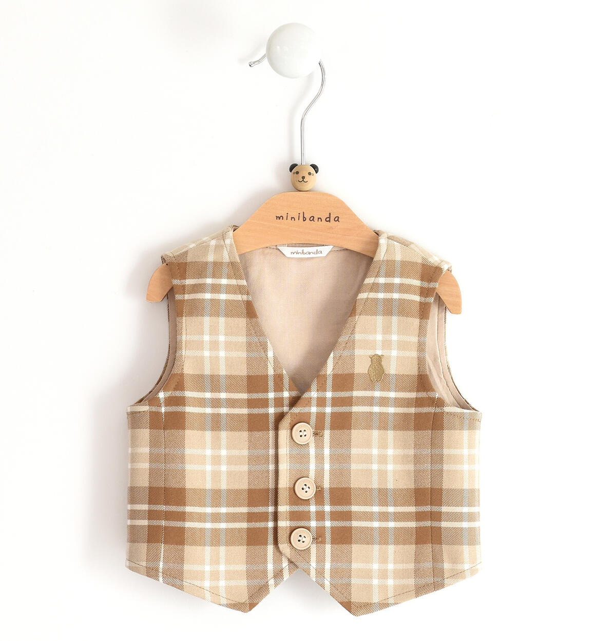 Gilet elegante neonato BEIGE Minibanda