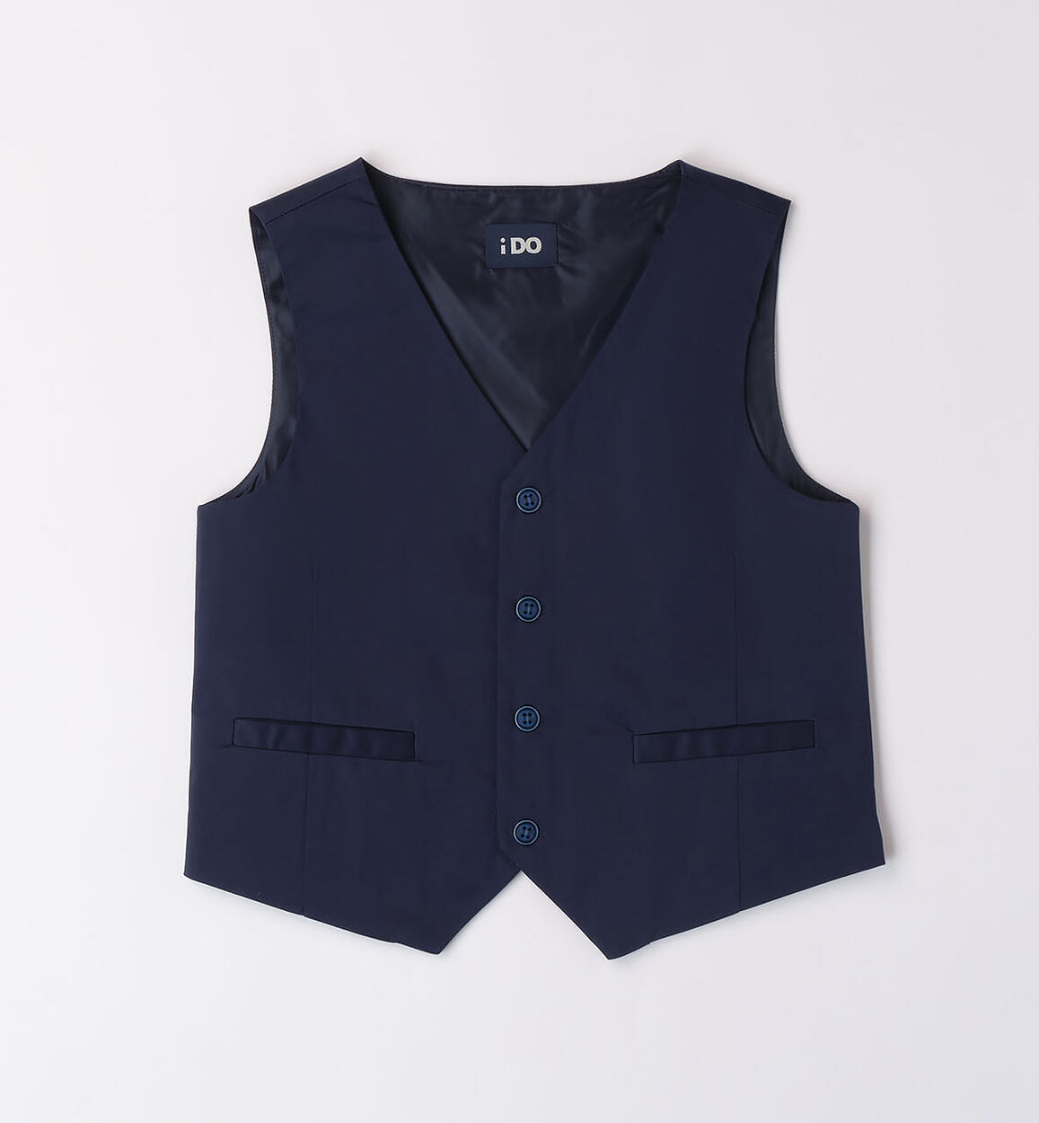 Gilet in satin per ragazzo BLU iDO