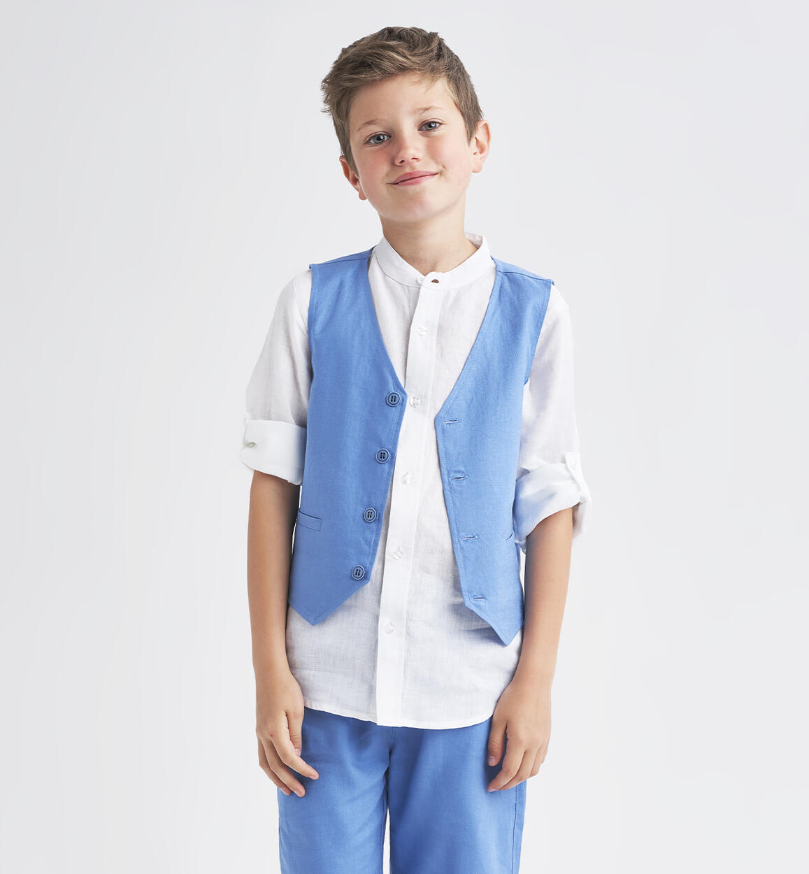 Gilet per ragazzo elegante BLU iDO