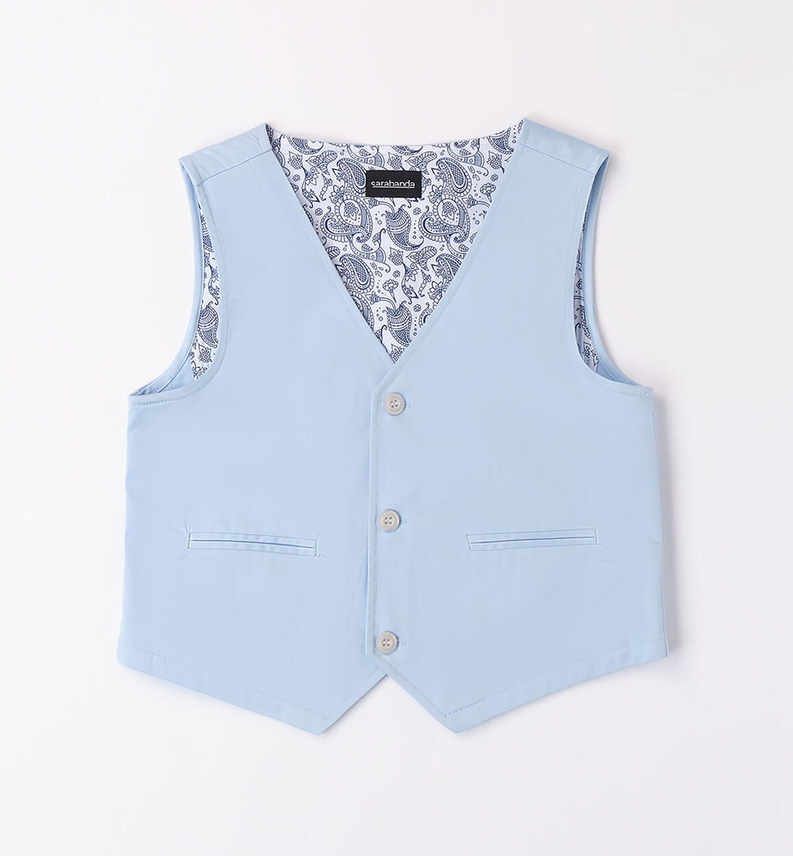 Gilet ragazzo elegante BLU Sarabanda