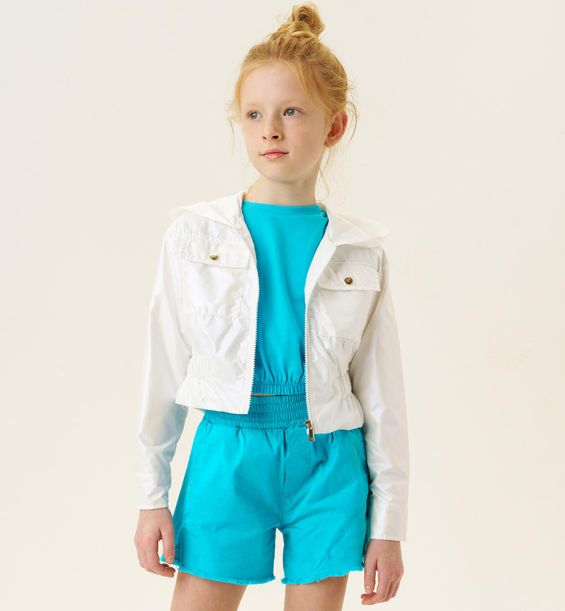 White jacket for girls CREAM Sarabanda